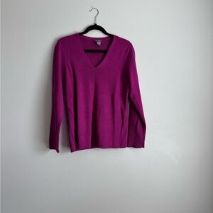 New! Women’s Ann Taylor Magenta Lightweight Sweater- size XL